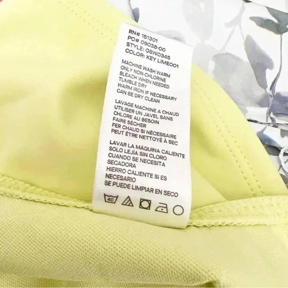 NWT Good American Key Lime Good Scuba Swim Tank, Size Small (1) - Picture 7 of 10